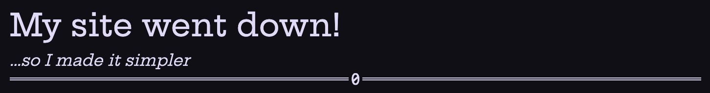 Screenshot of my blog, with an new rounded serif heading font.