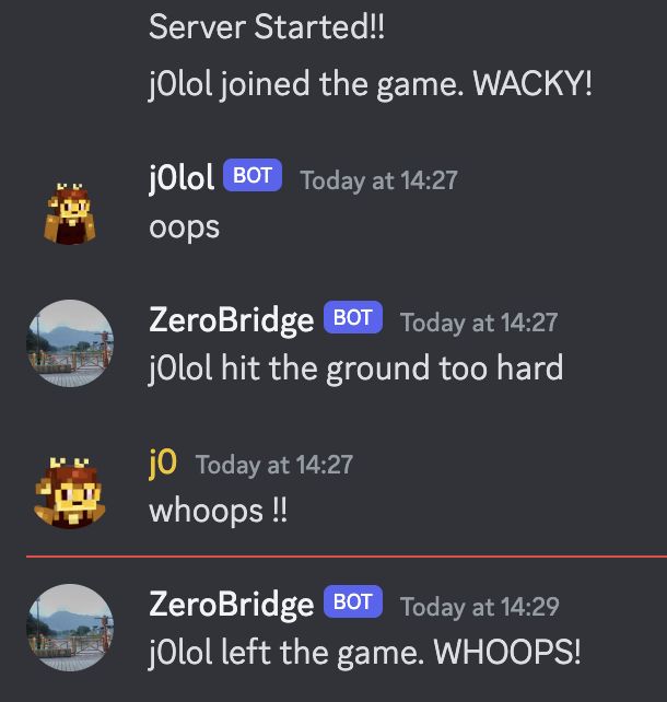 ZeroBridge being used on Discord